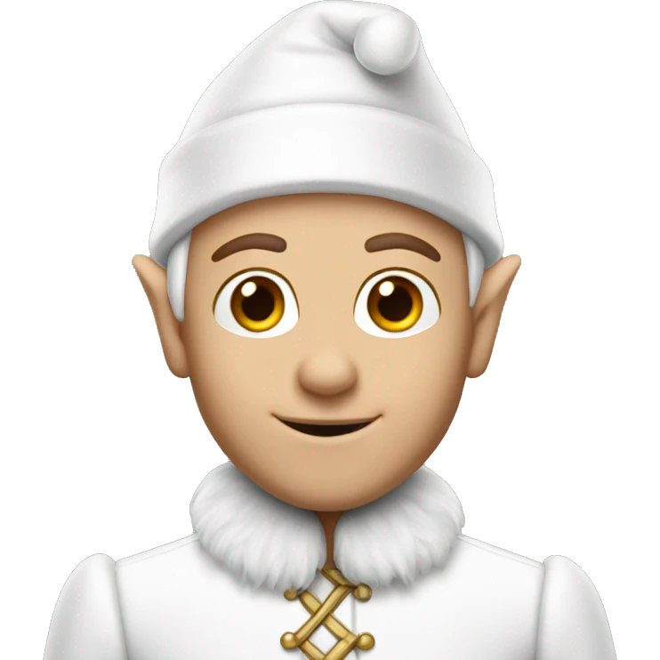 White Elf on the shelf emoji