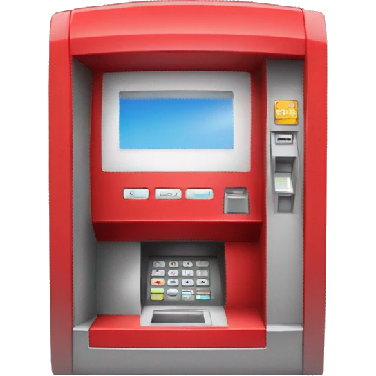 red ATM emoji