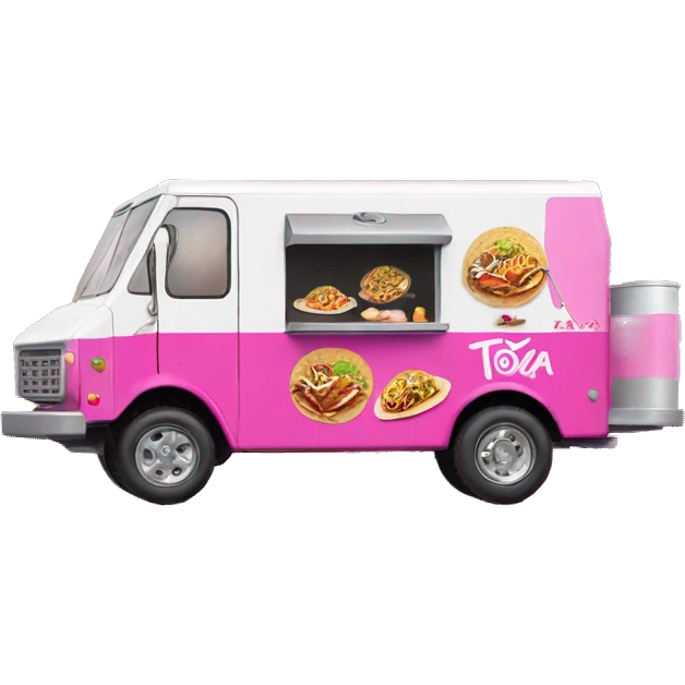 Barbie Toyota 2027 flying taco mini food truck  emoji
