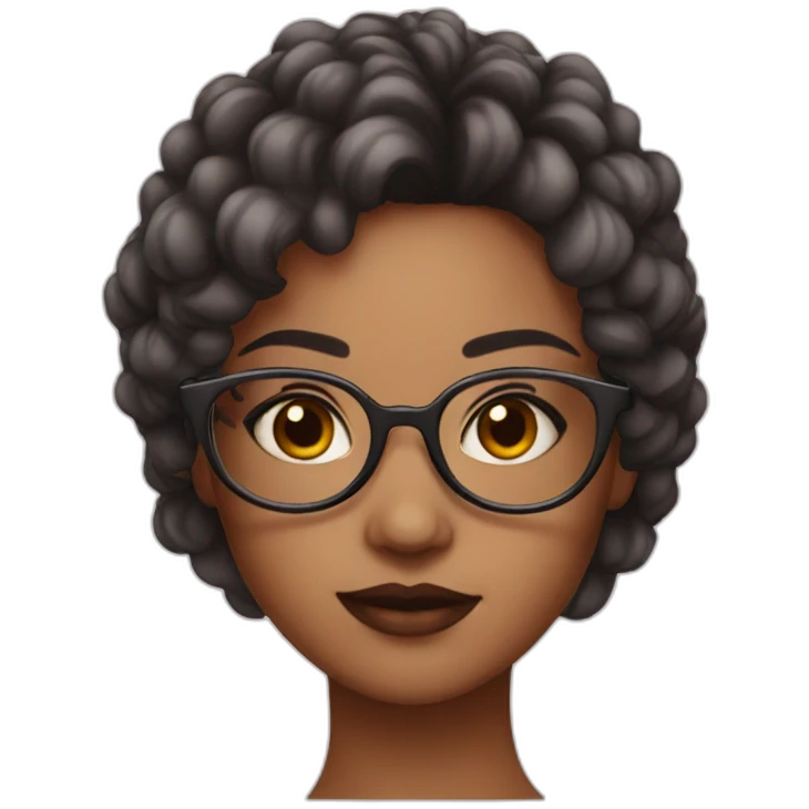 girl-with-round-glasses-and-makeup emoji