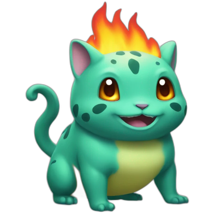 bulbasur fire emoji
