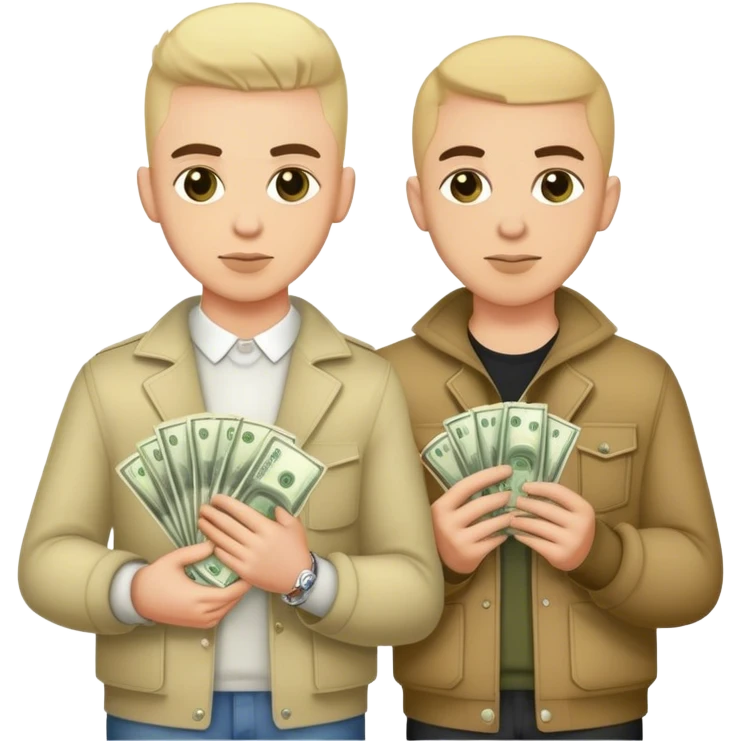 scally milano and his friend ugly stephan millionaires emoji