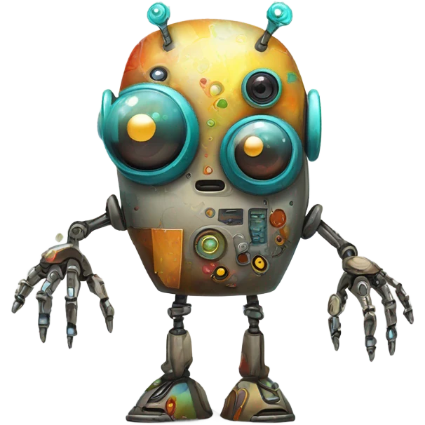 surreal robot emoji