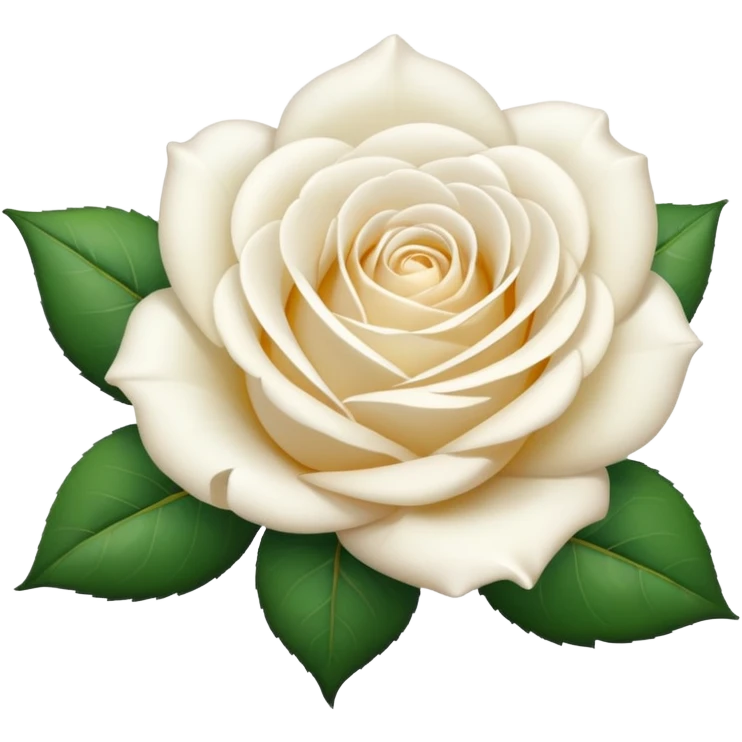 simple white rose without leaves, this style 🌸 emoji