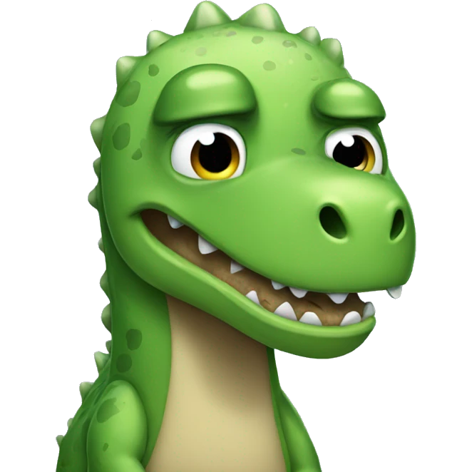 Sad Dino crying  emoji