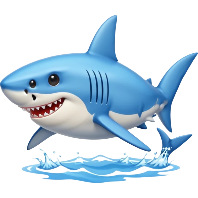 Shark with blue shoes emoji