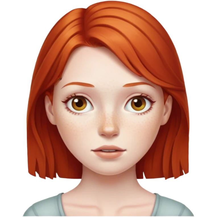 Red head girl emoji