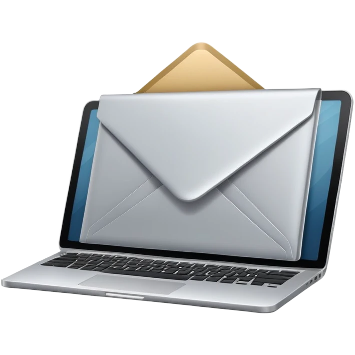 envelope digital laptop emoji