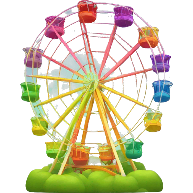 rainbow ferris wheel emoji
