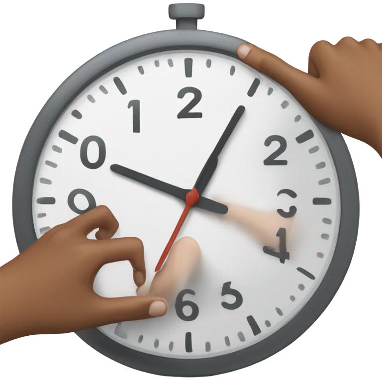Clocking out of work emoji