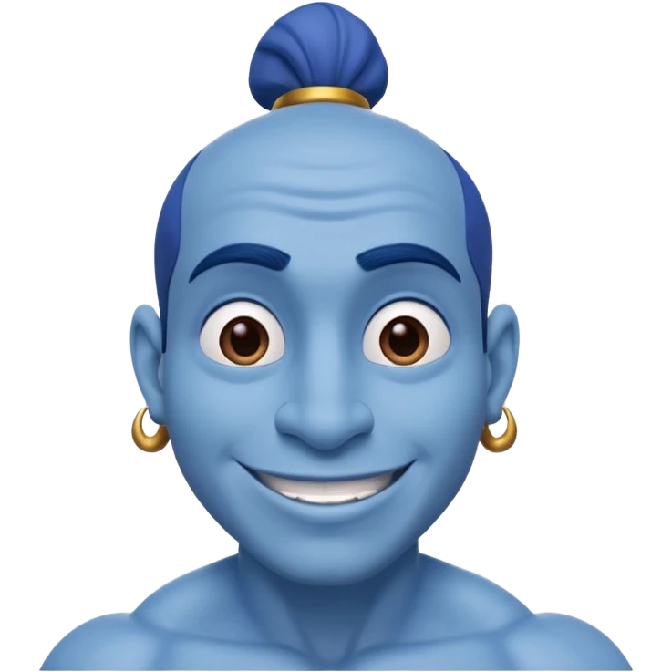 The genie from the cartoon Aladdin emoji