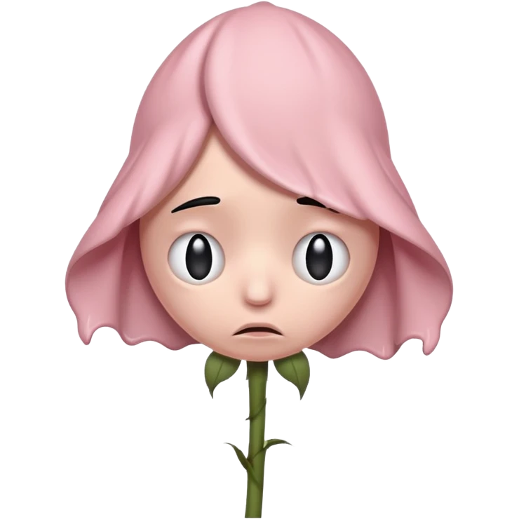 an emoji that looks like wilted rose emoji but it's a penis emoji