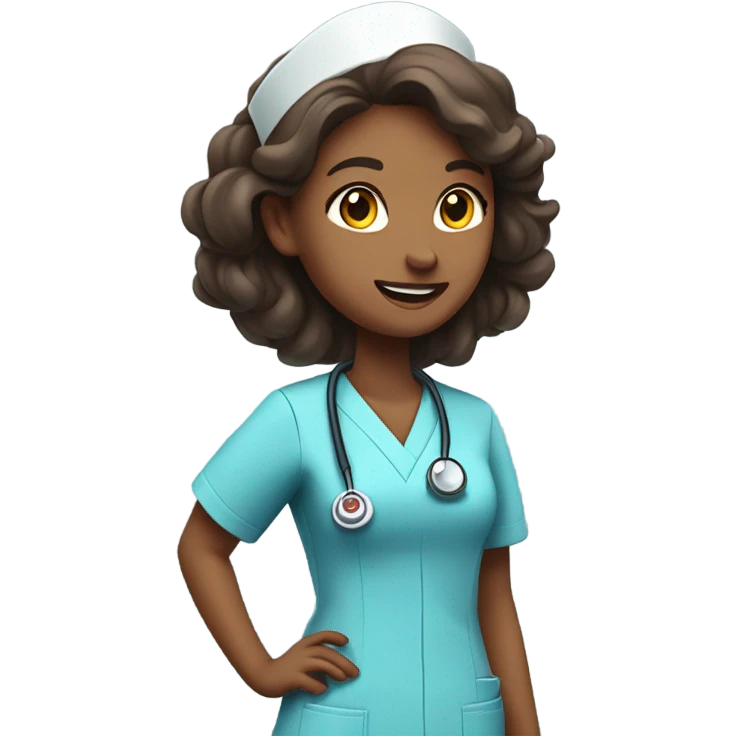 Nurse in a Rosie the riveter pose emoji