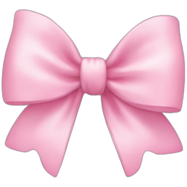 soft pink bow emoji