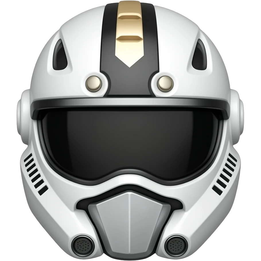 White falcon power ranger helmet emoji