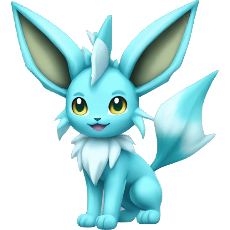 Glaceon-Vaporeon full body emoji