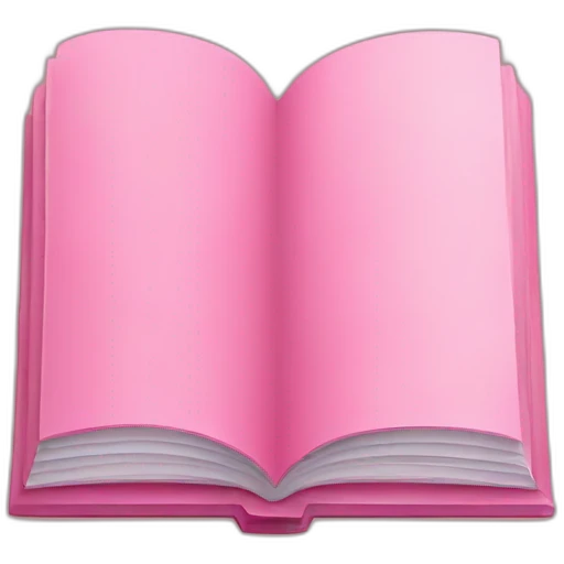 pink book minimalist emoji