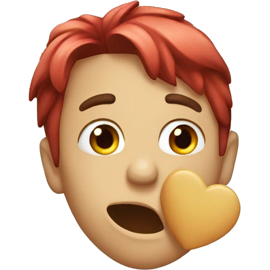 Blowing heart kiss emoji
