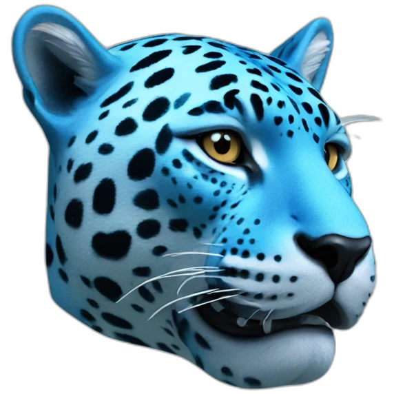 blue jaguar bust emoji