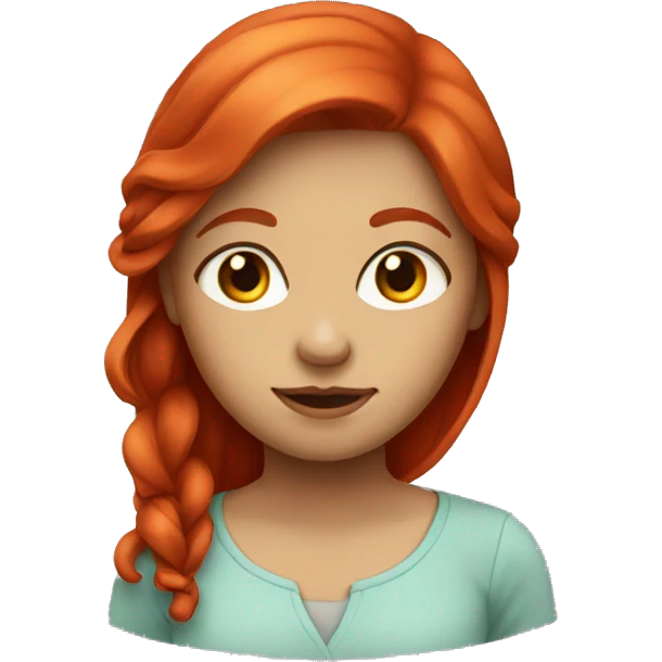 red head girl emoji