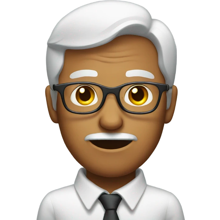 Blind man with glasses emoji