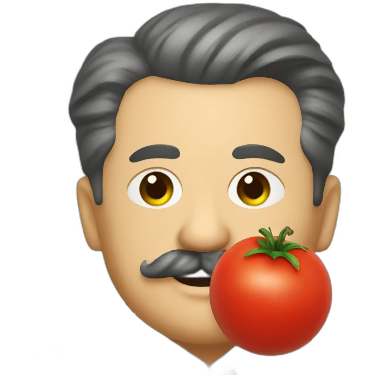 stalin holding tomato emoji