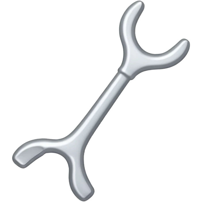 Wish bone simple outline emoji