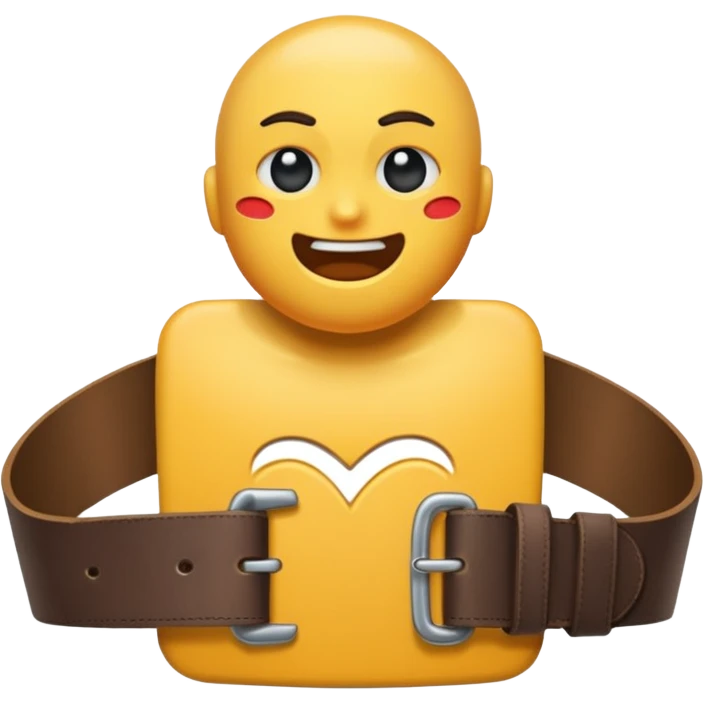 A belt hitting somone emoji