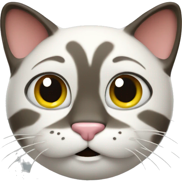 3D funny cat emoji