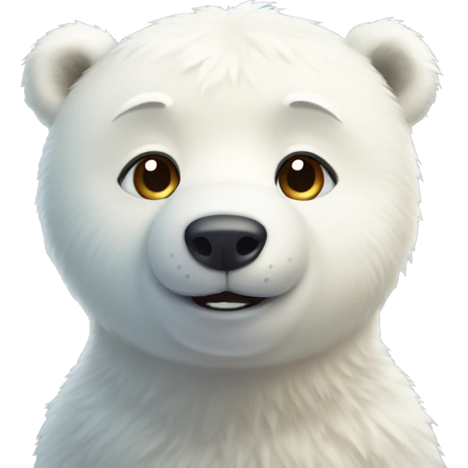 Polar bear cute  emoji