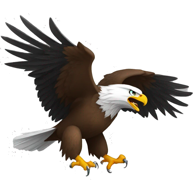 aggressive eagle emoji