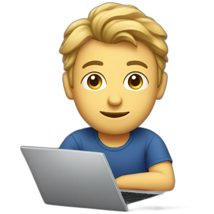 sam sulek on a laptop emoji