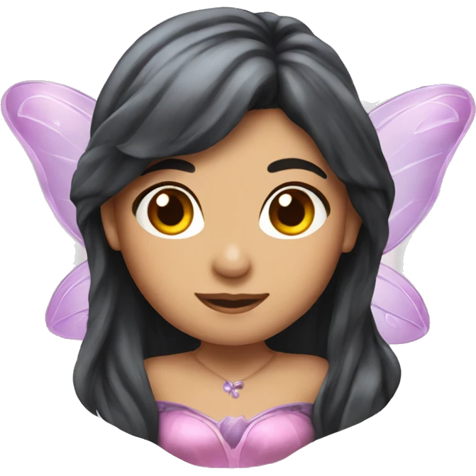 attractive brunette fairy  emoji
