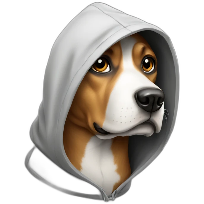 dog with hood emoji