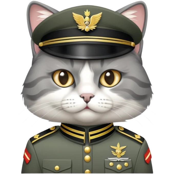 Gatto militare emoji
