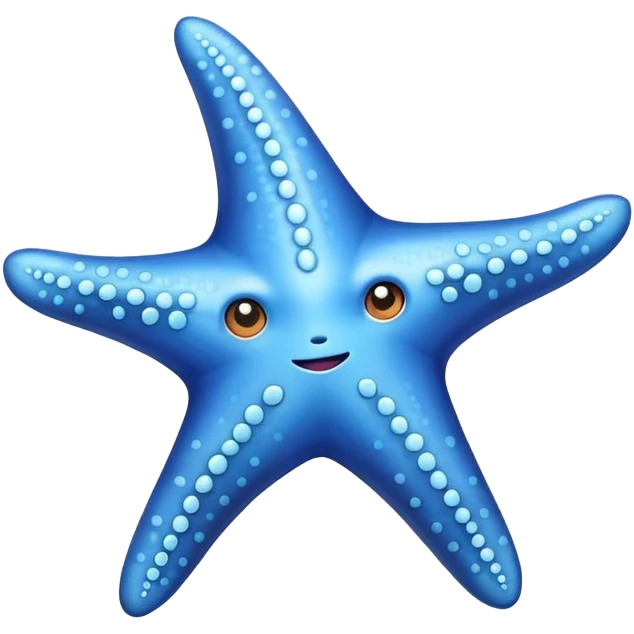 Estrella de mar azul  emoji