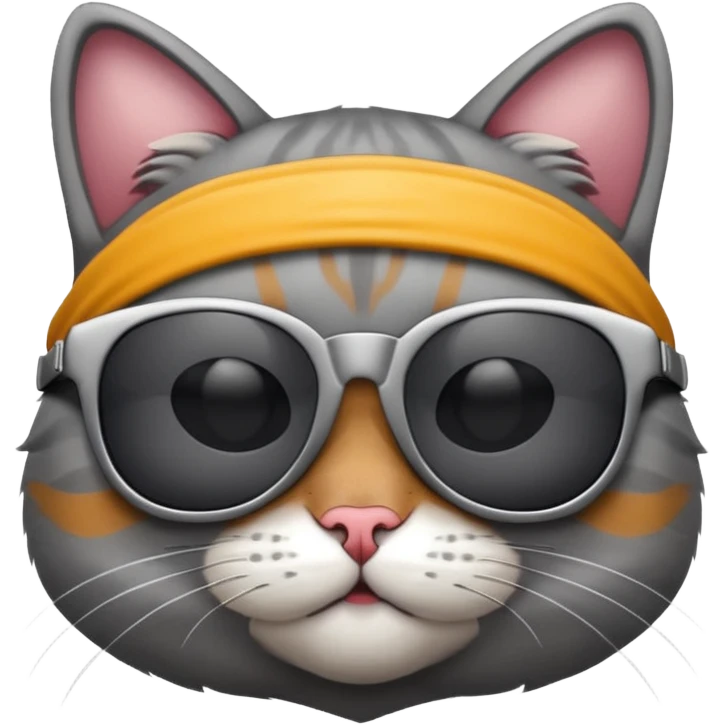 Cat wearing sunglasses emoji