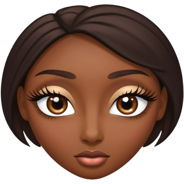 two black femenine eyes emoji