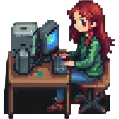 chica con computadora emoji