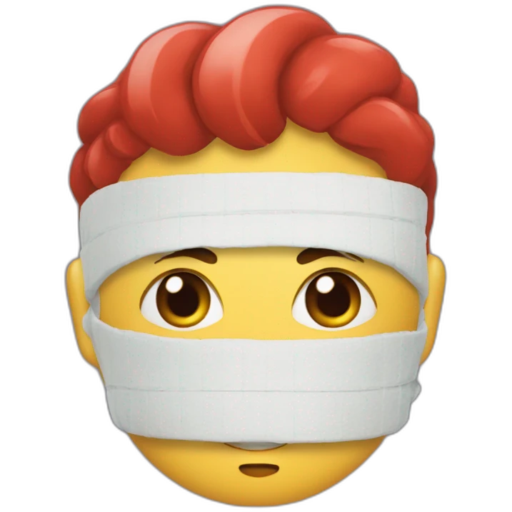 Cœurrouge et bandage emoji