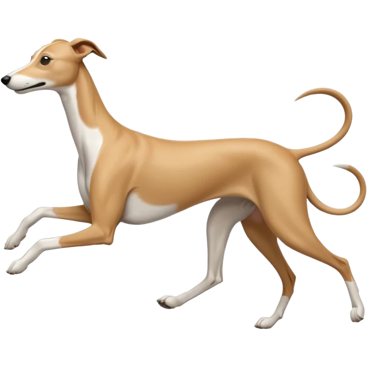 Greyhound running linear 𓃥 emoji