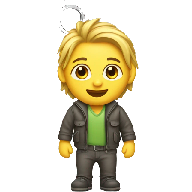 Keychain with the letter H emoji