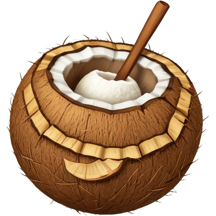 coconut with shall emoji