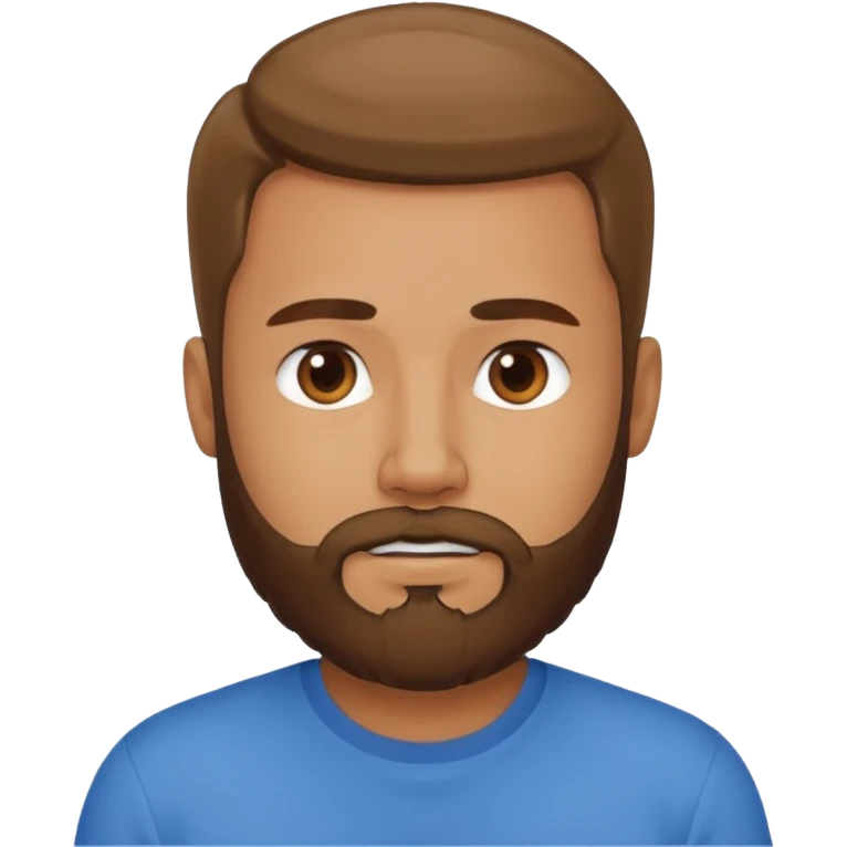Hombre con barba emoji