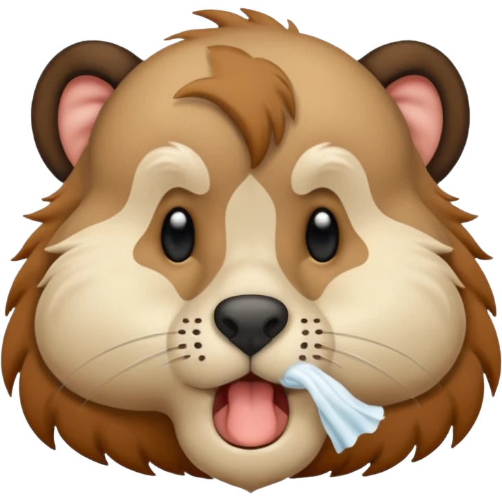 animal wiping its nose emoji
