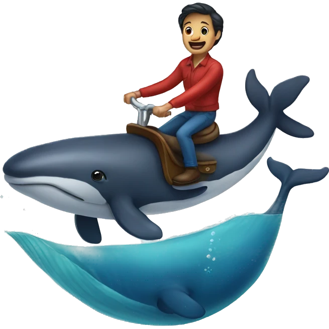 riding whale emoji