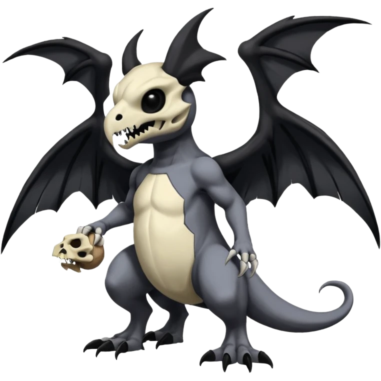  Salandit-Cubone-Duskull-Noibat-Fakémon-hybrid-creature (full body)  emoji
