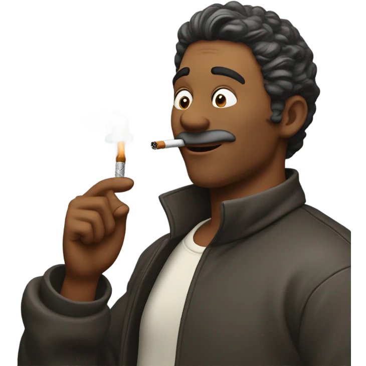 Guy smoking  emoji
