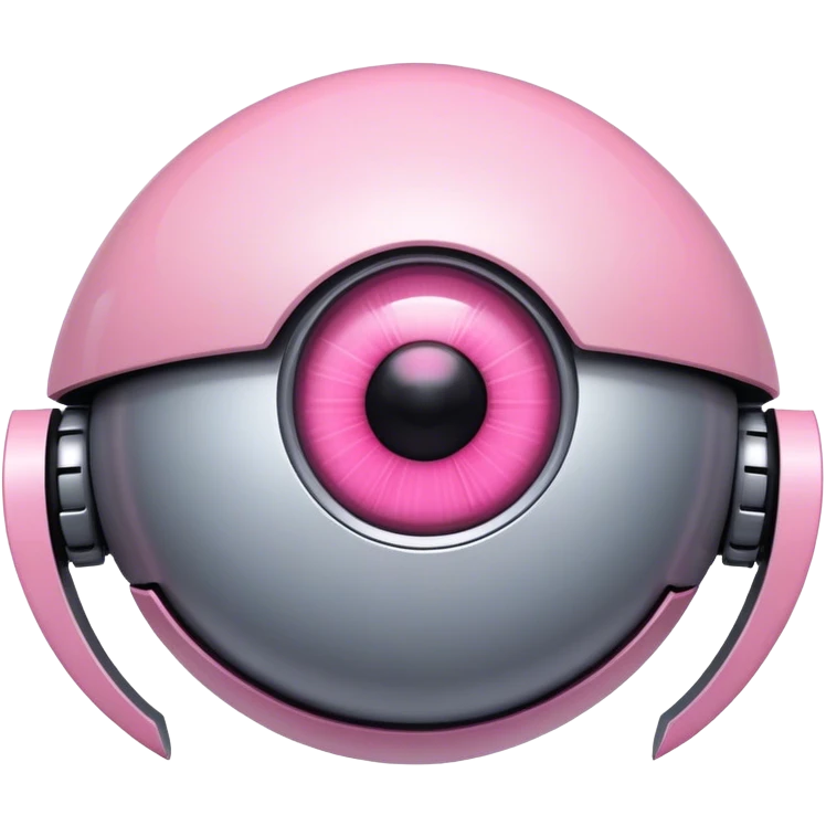robotic pink skynet eye emoji