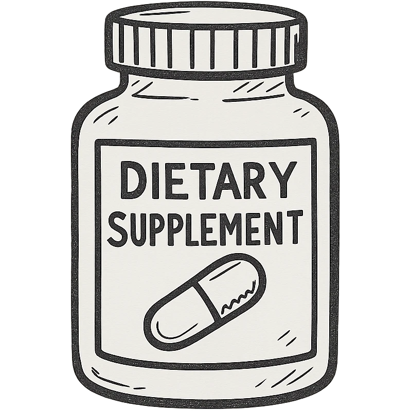 a hand drawn icon of a dietary supplement emoji